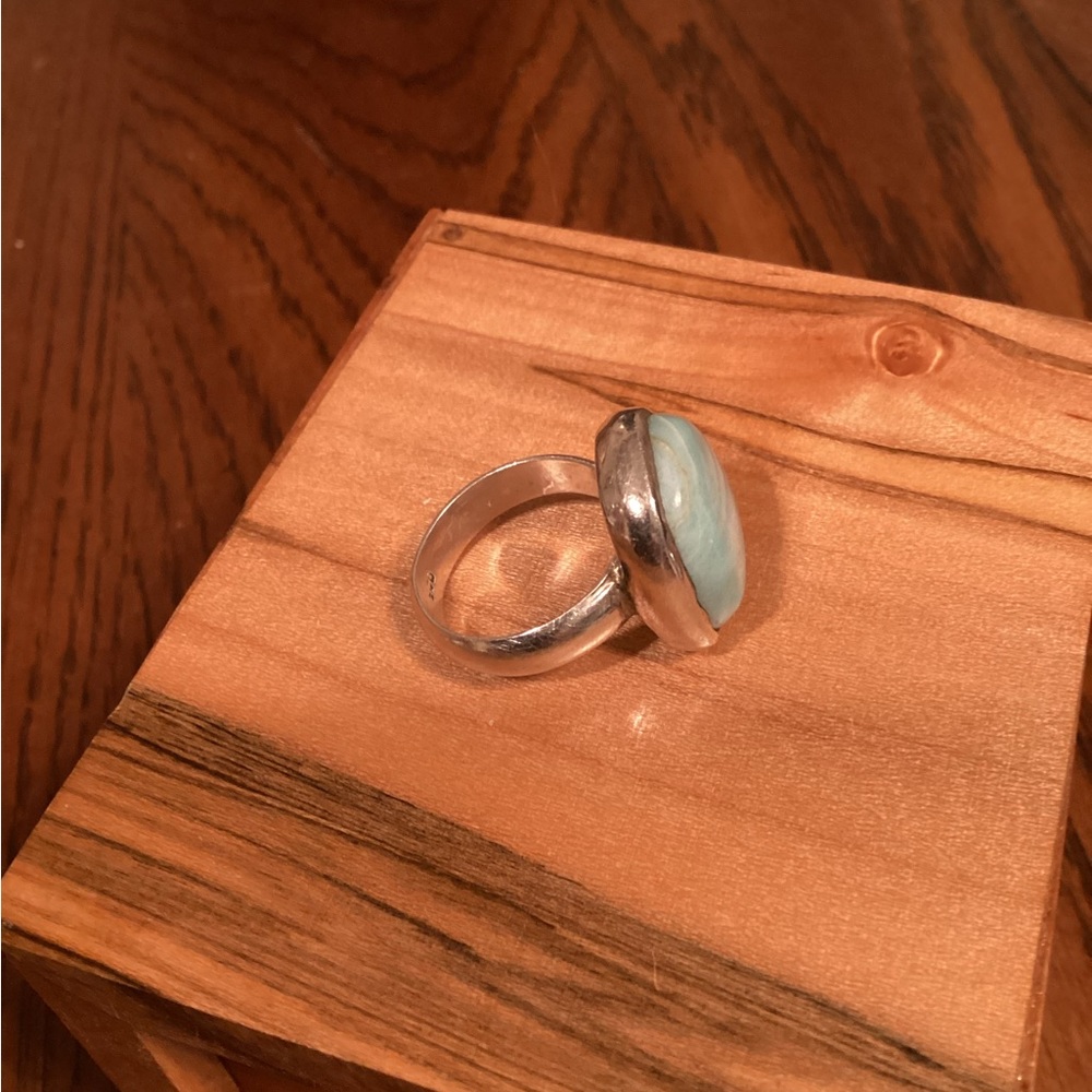 Larimar Stone Ring - image 4